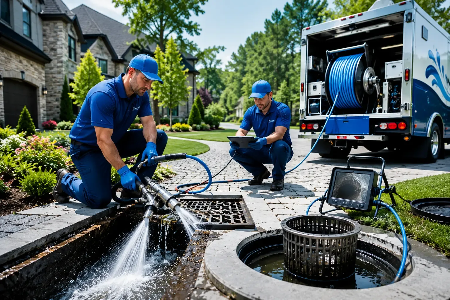 Local outdoor drain cleaning professionals in Hilbert, WI